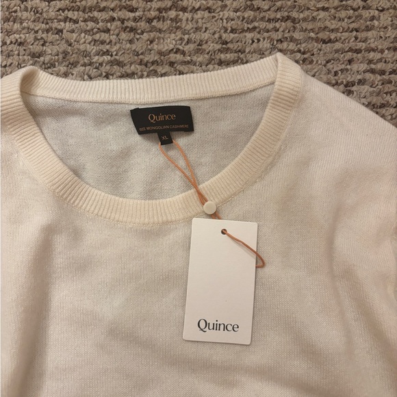 Quince Women's Cream Crewneck Sweater - Picture 2 of 2